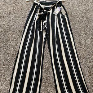 Wide Leg Tie at The Waist Pants